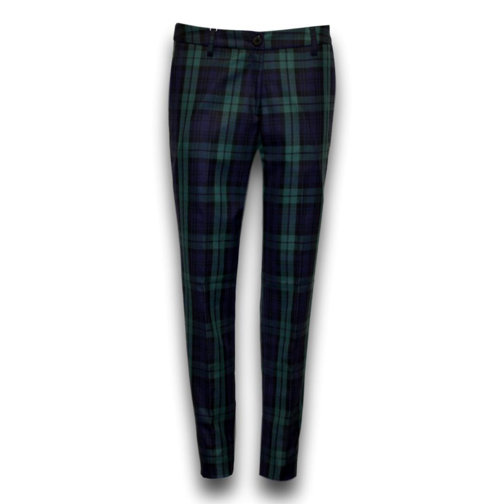 Ladies Black Watch Tartan Trousers, Plaid Pants Ideal for Golfing, Work ...