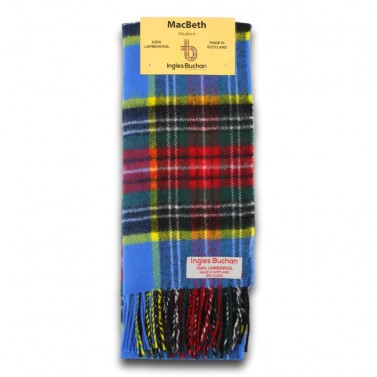 MacBeth Tartan Scarf 100% Wool Scottish Plaid