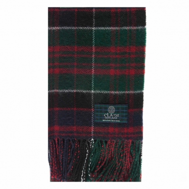 MacDonald of Clanranald Tartan Scarf 100% Wool Scottish Plaid