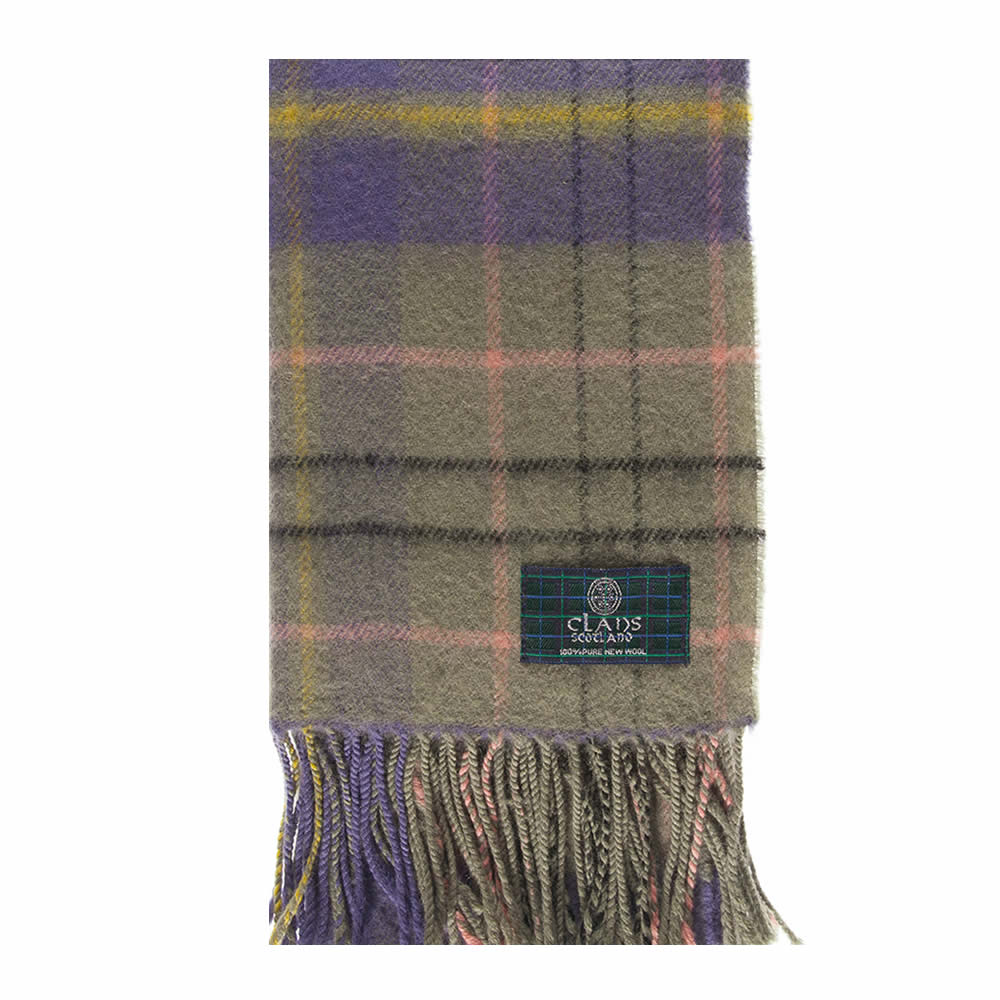 Taylor Ancient Tartan Scarf 100% Wool Scottish Plaid