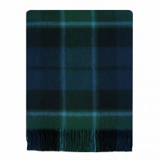 Lochcarron Royal Stewart Tartan Rug Plaid Throw 100% Lambswool Made in ...