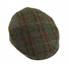 Mens Tartan Caps, Flat Cap Barton Style by Lochcarron of Scotland