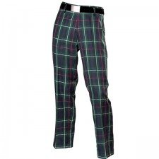 Mens Black Watch Tartan Trousers, Plaid Pants Ideal for Golfing